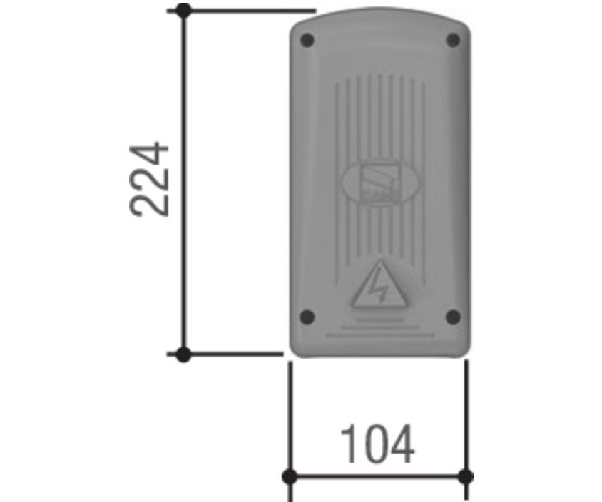 CAME RBE40230 (806RV0020) внешний двухчастотный 4-канальный радиодекодер