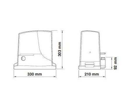 NICE RB500HSINKIT2 комплект привода для откатных ворот