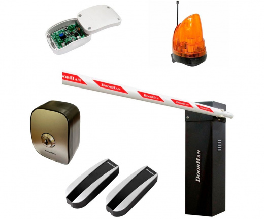 DoorHan TOLL-4000KIT комплект скоростного шлагбаума со стрелой 4 метра и фотоэлементами