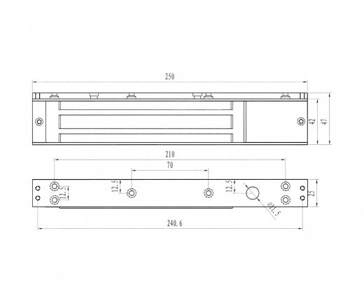 Smartec ST-EL250ML электромагнитный замок 250 кг