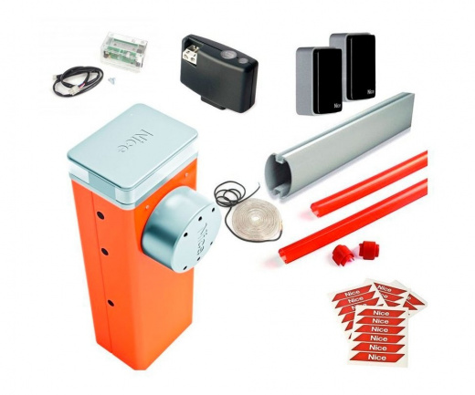 NICE M3BARBDKIT1 комплект шлагбаума шириной до 3 метров со светодиодной подсветкой