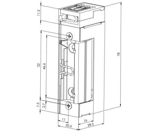 Smartec ST-SL351MNC защелка электромеханическая замок