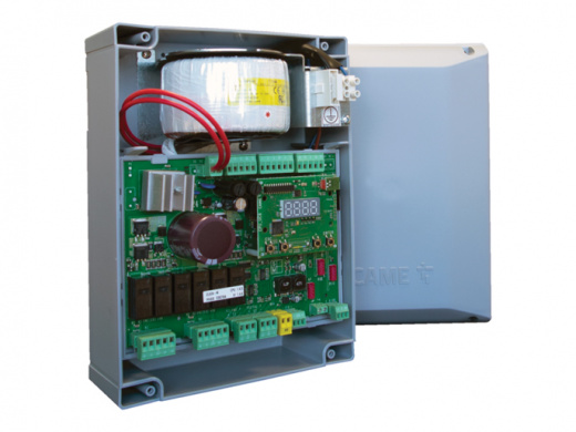 Универсальный, многофункциональный блок управления (24 В) для двустворчатых распашных ворот с дисплеем и технологией адаптивного управления крутящим моментом CAME ZLX24MA